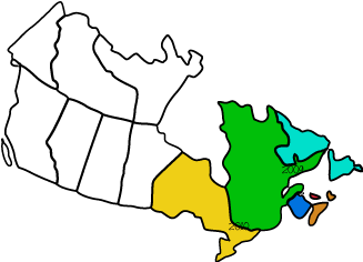 Map of Canadian Provinces Visited